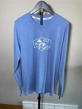 Great Coast Great Lakes men’s blue long sleeve tee